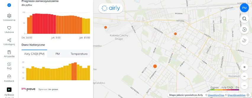 Smog w Zduńskiej Woli. Co pokazują czujniki jakości powietrza pod koniec listopada?