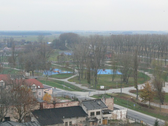 Miejski park nad Bzurą w Łowiczu