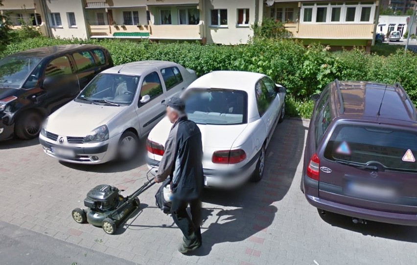 Mieszkańcy Podzamcza w Google Street View