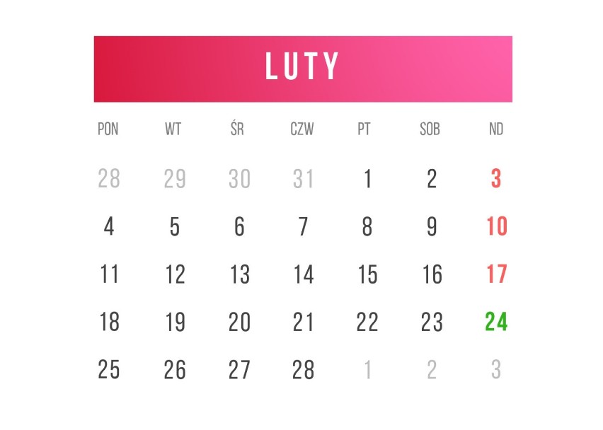 Luty
3 lutego10 lutego17 lutego24 lutego