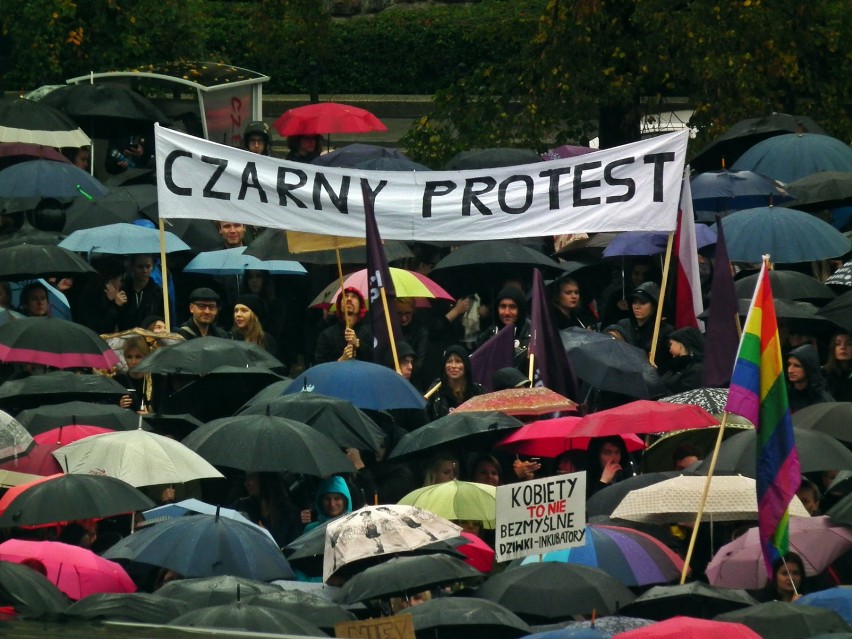 Tak wyglądał zeszłoroczny Czarny Protest w Poznaniu.