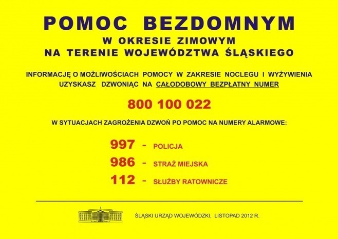 KRÓTKO: Noclegownia w Rudzie Śląskiej już otwarta. Działa także bezpłatna infolinia