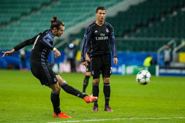 Gareth Bale i Cristiano Ronaldo zagrali w Lidze Mistrzów także na stadionie Legii w Warszawie