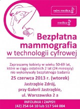Darmowa mammografia Jastrzębie już dziś