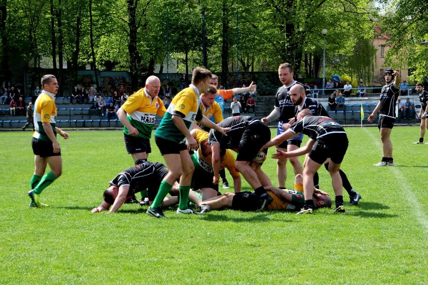 Mecz II ligi rugby: Wataha Zielona Góra - Biało Czarni Nowy Sącz 34:37 [zdjęcia]