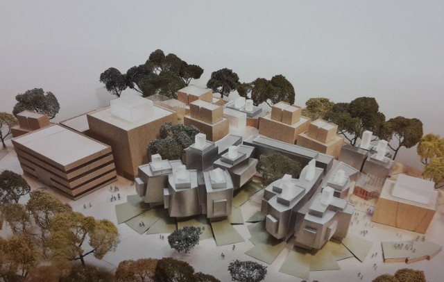 Projekt kampusu Akademii Muzycznej na Grzegórzkach autorstwa pracowni Frank Gehry