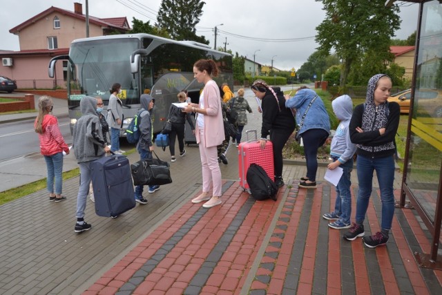 Ostatnie chwile przed wyjazdem na kolonie