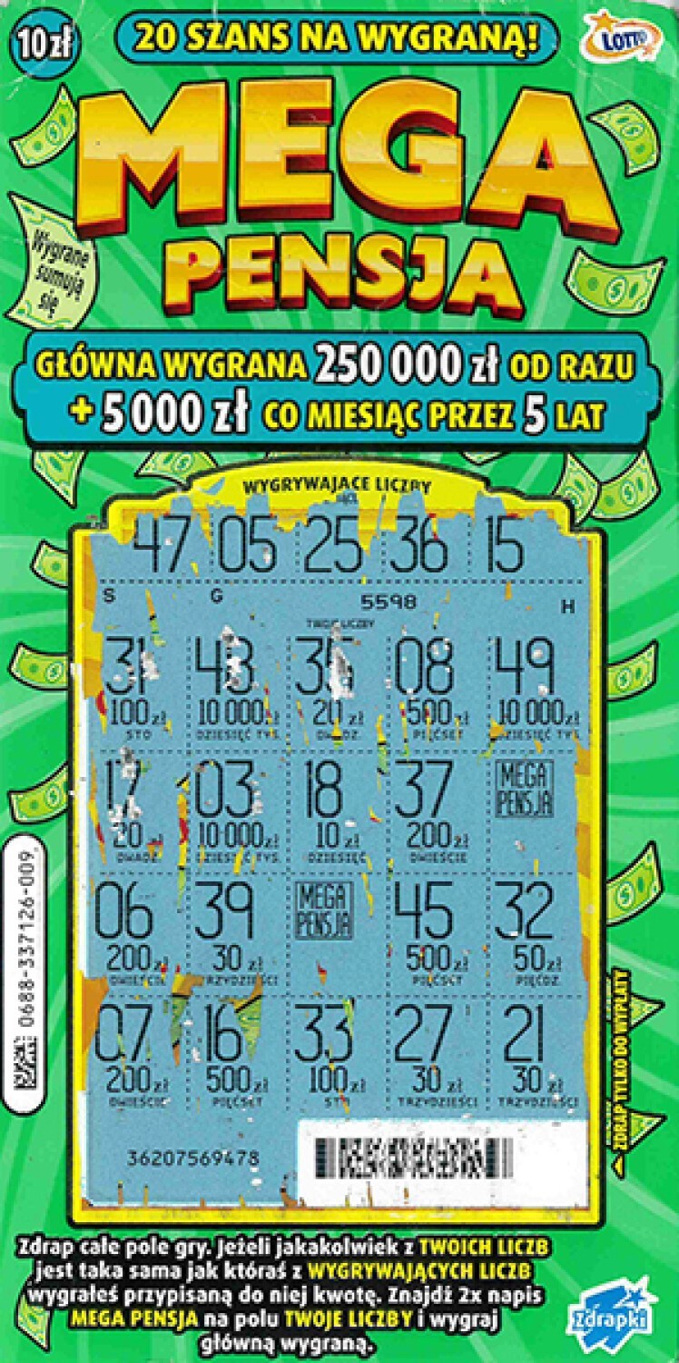 W Toruniu padła główna wygrana w Mini Lotto! Tyle dostał szczęśliwiec
