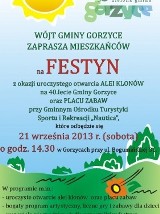 Festyn w Gorzycach: Otworzą aleję klonów