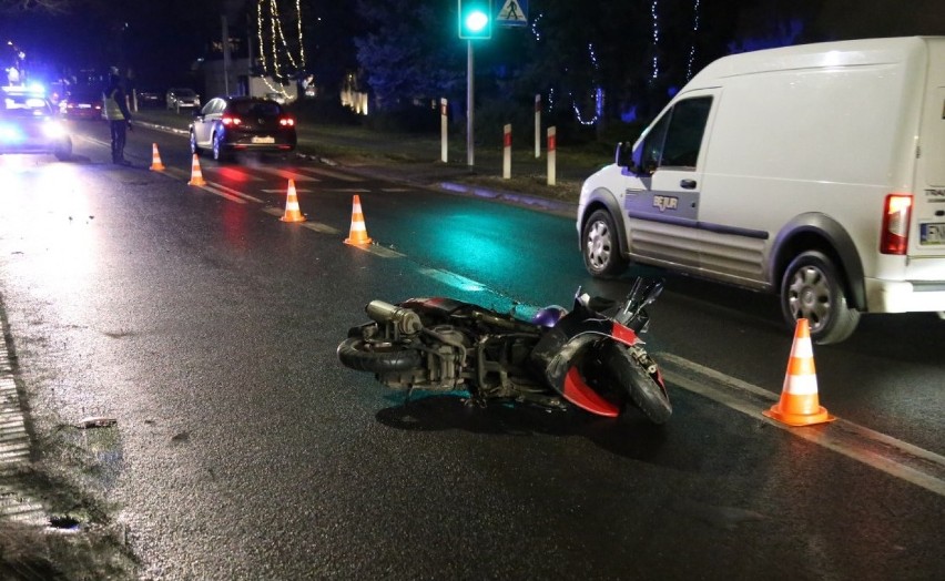 Wypadek z udziałem osoby pieszej na ulicy Fabrycznej w Wolsztynie