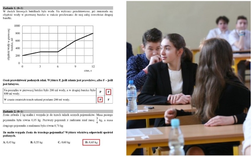 Egzamin Gimnazjalny 2019: Matematyka i przyroda - rozwiązane ARKUSZE CKE [ODPOWIEDZI]