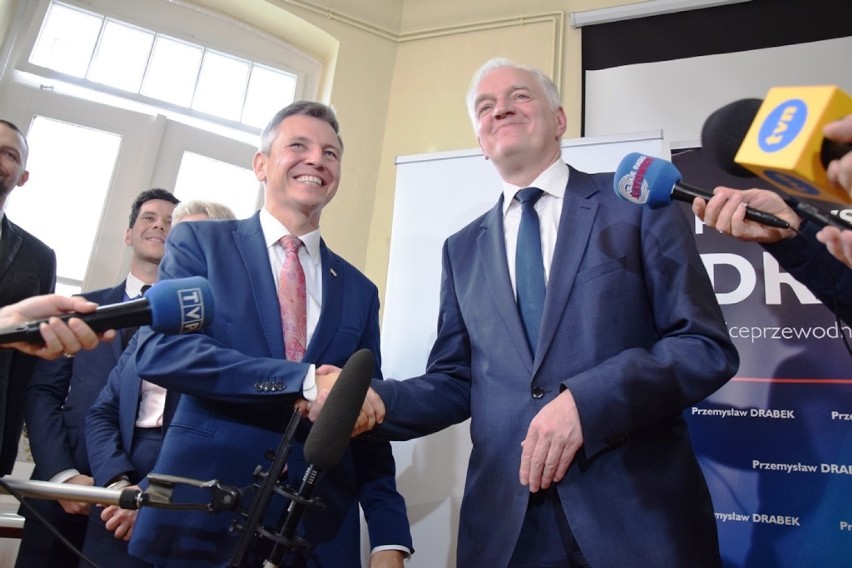 Wicepremier Gowin w Bielsku-Białej poparł Przemysława Drabka [ZDJĘCIA]