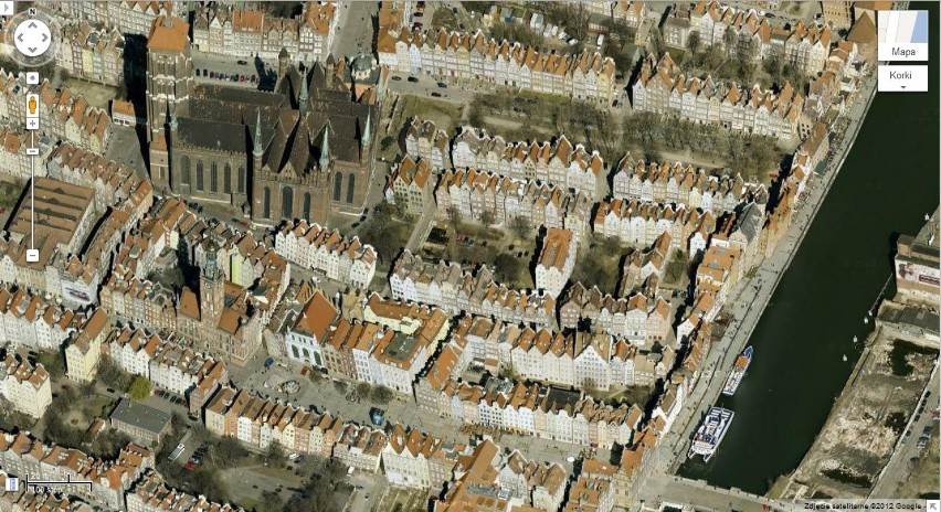 Gdańsk w Google Maps GL