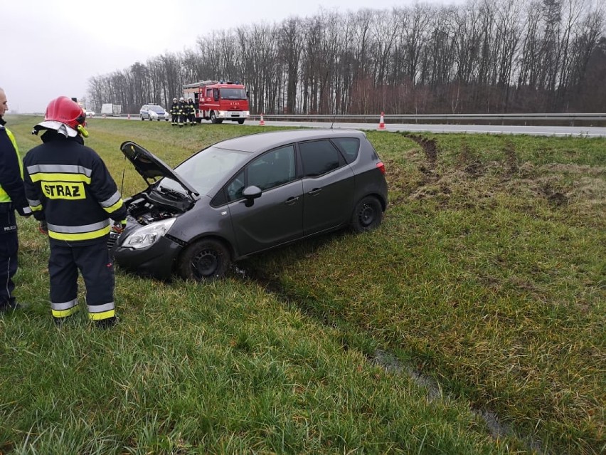 Niebezpieczny poranek na autostradzie A2 w gminie Kuślin