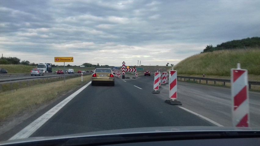 Problem jest z wjazdem na autostradę i wyjazdem z niej....