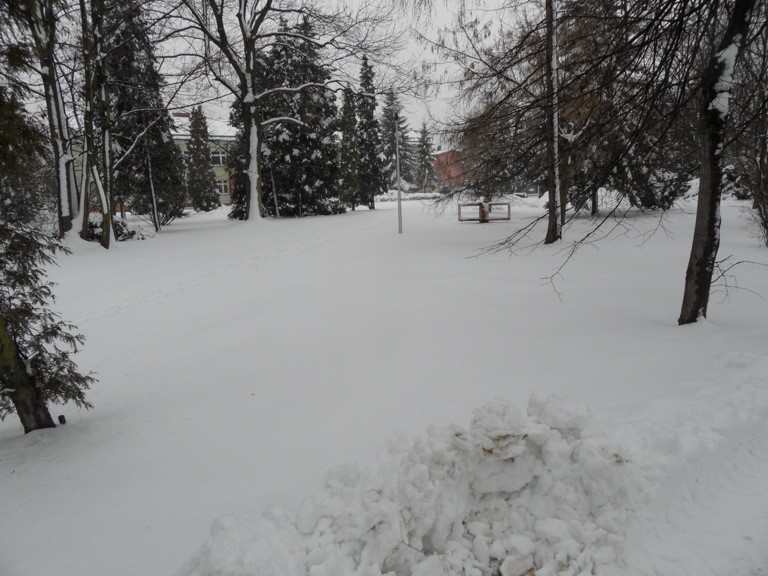 Zima nie odpuszcza. Lubliniec przykryła gruba warstwa śniegu. Jest ślisko i niebezpiecznie