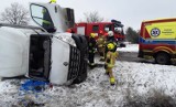 Gmina Gidle. Wypadek w miejscowości Ruda. Kierowca trafił do szpitala. ZDJĘCIA