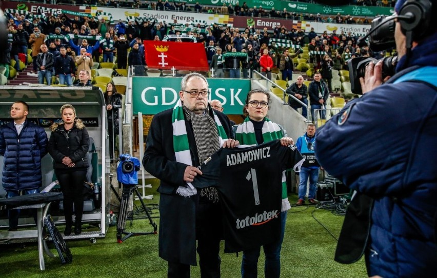 Lechia Gdańsk - Pogoń Szczecin. Hołd dla Prezydenta Pawła...