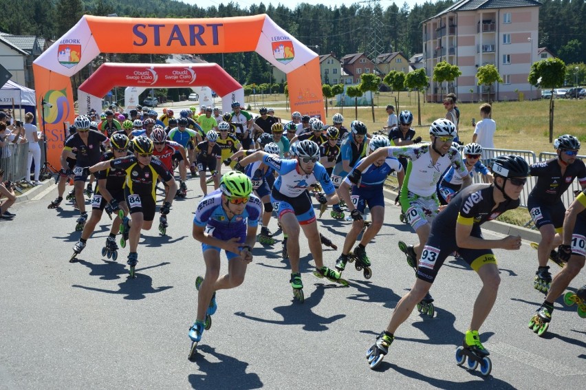 W Lęborku po raz czwarty ścigali się w półmaratonie wrotkarskim