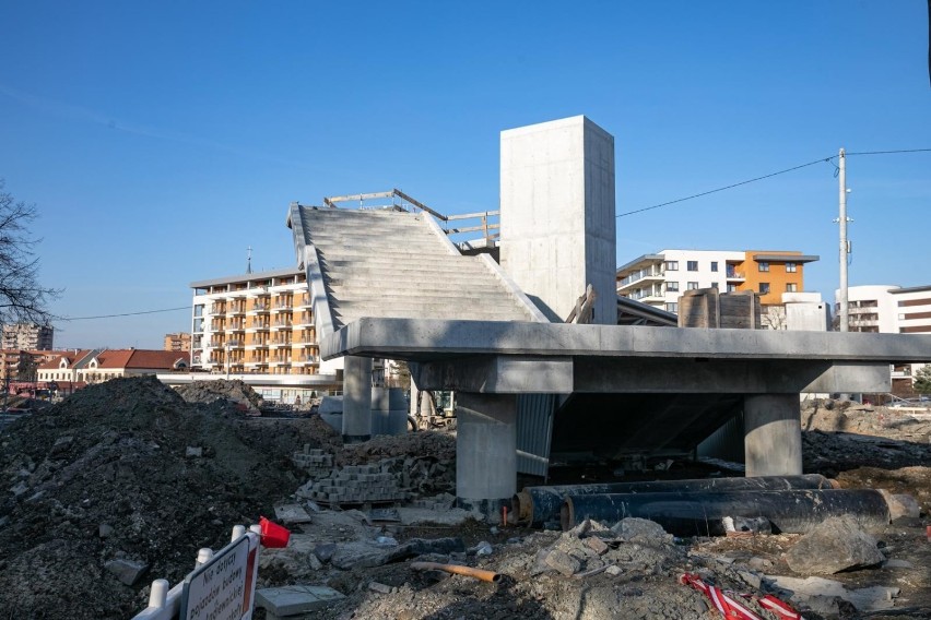 Kraków. Pogoda sprzyja budowie Trasy Łagiewnickiej. Zobacz postęp prac [ZDJĘCIA]