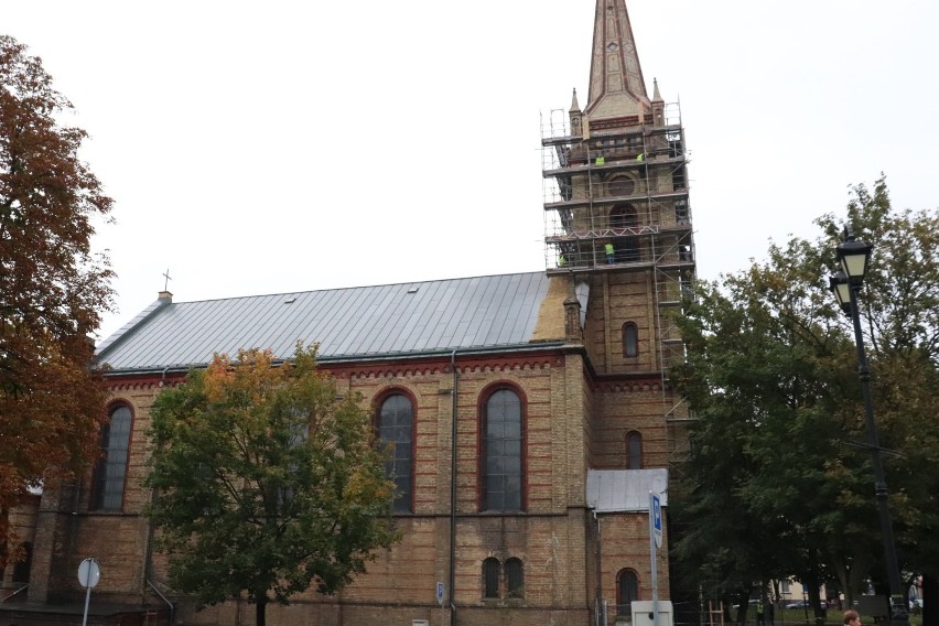 Remont wieży kościoła Świętego Krzyża w Inowrocławiu [zdjęcia]