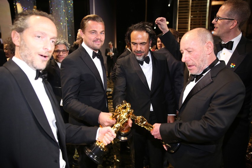 Emmanuel lubezki with the award for best cinematography for...