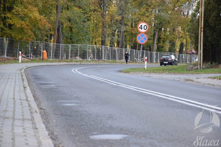 Park Miejski w Sławie zmienia się w plac budowy