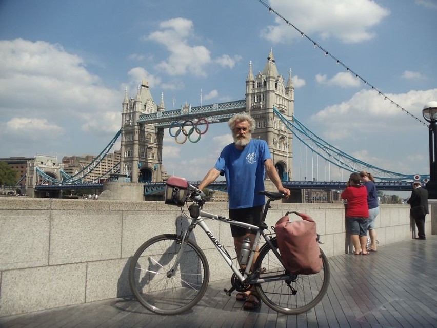 Ryszard Karkosz z Jaworzna przejechał rowerem z Pekinu do Londynu: Bez medalu, ale szczęśliwy