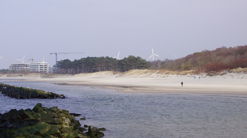 Plaża w Darłówku, 24.03, po godz. 14. Spokój, cisza i czyste powietrze [zdjęcia]