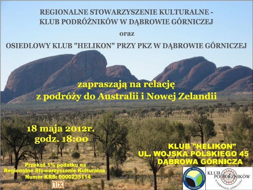 Dąbrowa Górnicza: Relacja z podróży do Australii i Nowej Zelandii w osiedlowym klubie &quot;Helikon&quot;