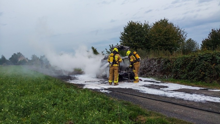 Pożar samochodu - 23.09.2021r.