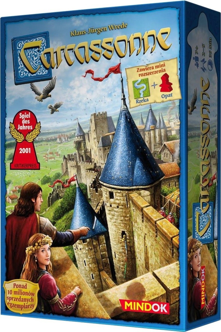 CARCASSONNE
Liczba graczy: 2-5 osób
Wiek: od 7 lat

Buduj z...