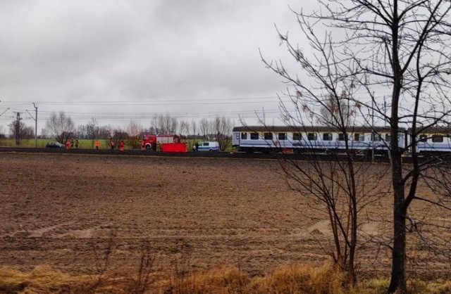 Śmiertelne potrącenie na torach - Brzeg 11.02.2022r.