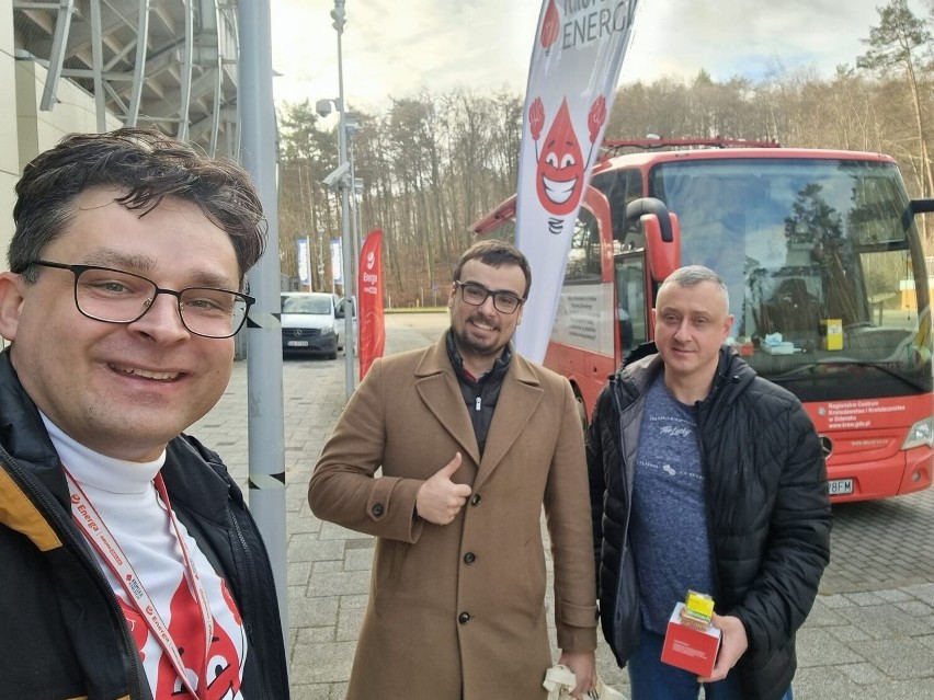 Tomasz Rubanowicz osobiście dziękował krwiodawcom w Gdyni.