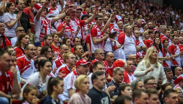 2016 Gdańsk, hala Ergo Arena, turniej kwalifikacyjny do Igrzysk Olimpijskich, kibice na meczu piłki ręcznej Polska - Macedonia