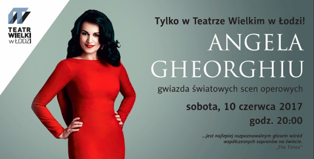 Angela Gheorghiu w Teatrze Wielkim w Łodzi