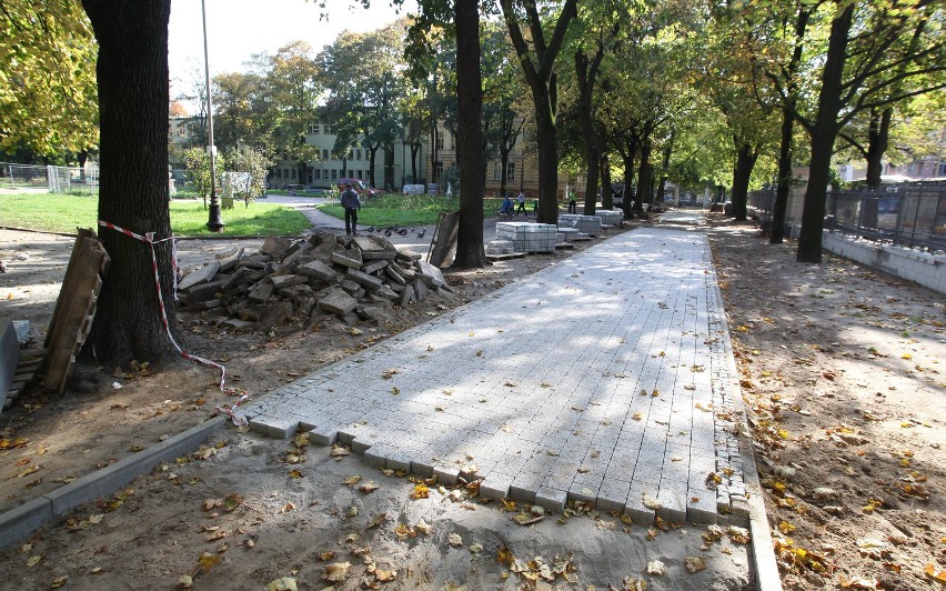 Remontu parku Sienkiewicza w Łodzi