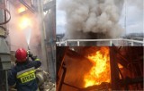 ŻARY. Pożar w fabryce Swiss Krono. Na miejscu interweniowało 10 zastępów straży pożarnej! [ZDJĘCIA]