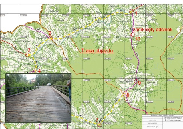 Od 10 marca kierowcy, którzy na co dzień przejeżdżali drogą powiatową Szymbark-Bielanka-Uście Gorlickie muszą się liczyć z objazdami. W związku z awarią mostu, trasa zostanie zamknięta dla ruchu
