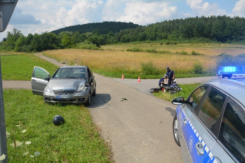 Powiat jasielski. Motocykliści ranni w wypadkach, policja apeluje do uczestników ruchu