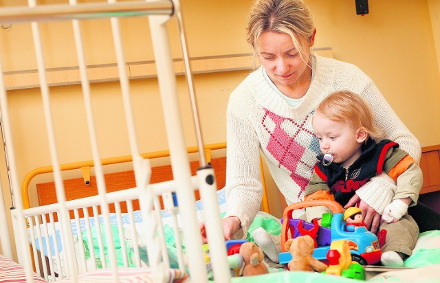 Anita Gillert cieszy się, że jest z synkiem całą dobę we wrocławskim szpitalu przy Kamieńskiego