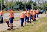 Osadzeni pomagają sprzątać miasto