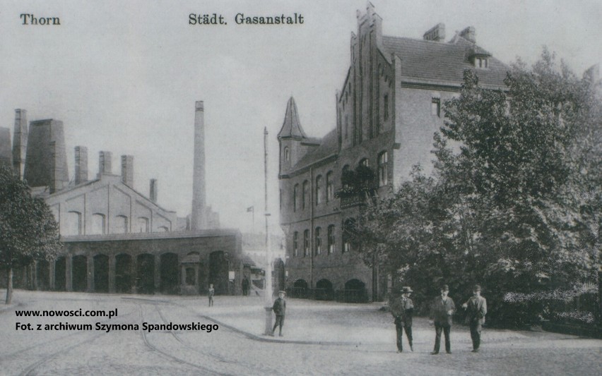 Stara toruńska gazownia u wylotu ul. Kopernika. 120 lat temu...