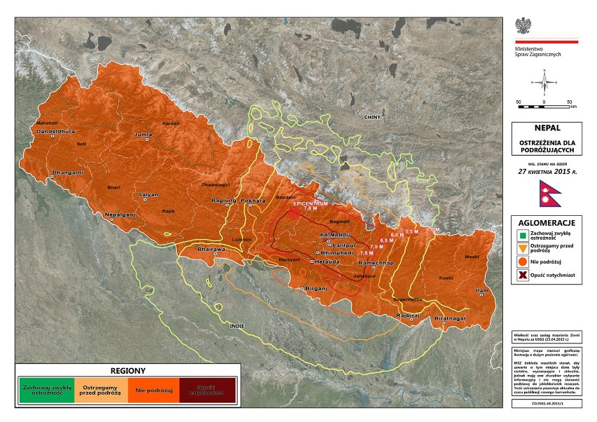 W związku trzęsieniem ziemi, które dotknęło Nepal...