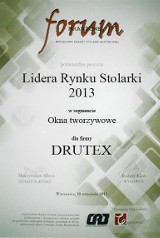 Drutex z tytułem Lider Rynku Stolarki. To kolejna nagroda dla bytowskiej firmy