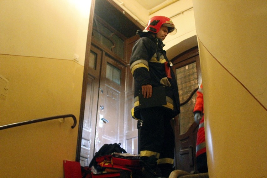 Pożar na ul. Więckowskiego w Łodzi. Jedna osoba nie żyje