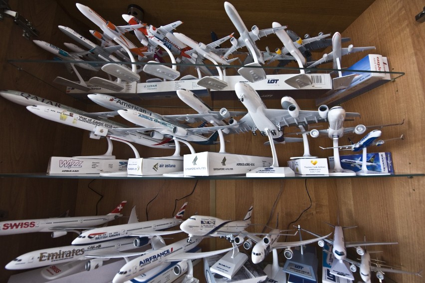 Grzegorz Wandas z Darłowa kolekcjonuje modele samolotów. Zobaczcie jakie ma cuda [ZDJĘCIA]