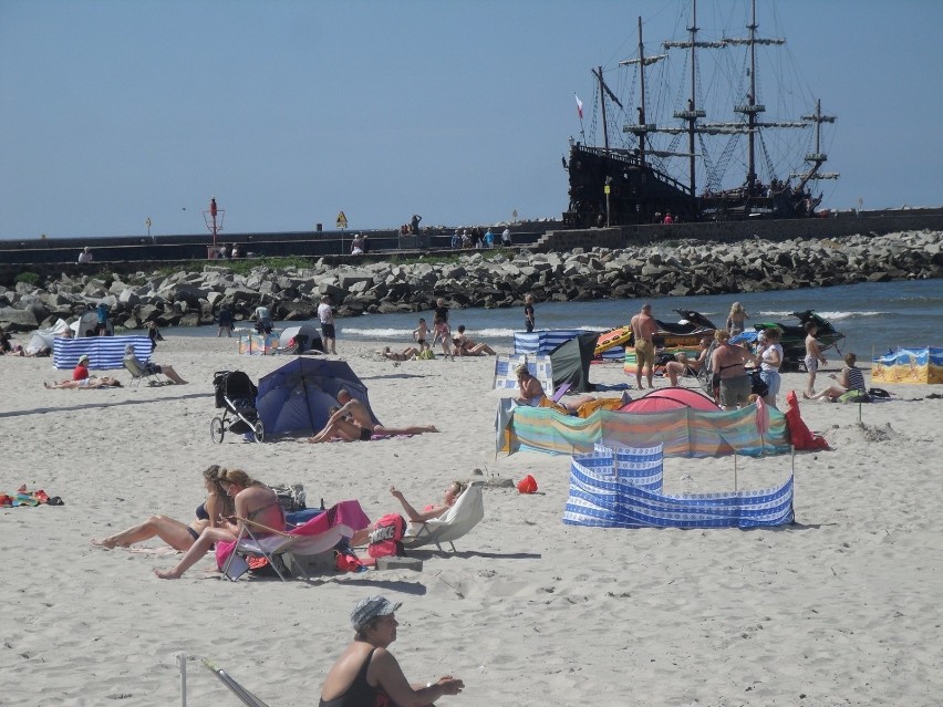 We wrześniu ubiegłego roku w Ustce plażowało sporo turystów