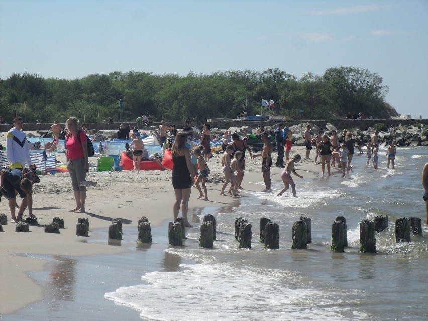 We wrześniu ubiegłego roku w Ustce plażowało sporo turystów