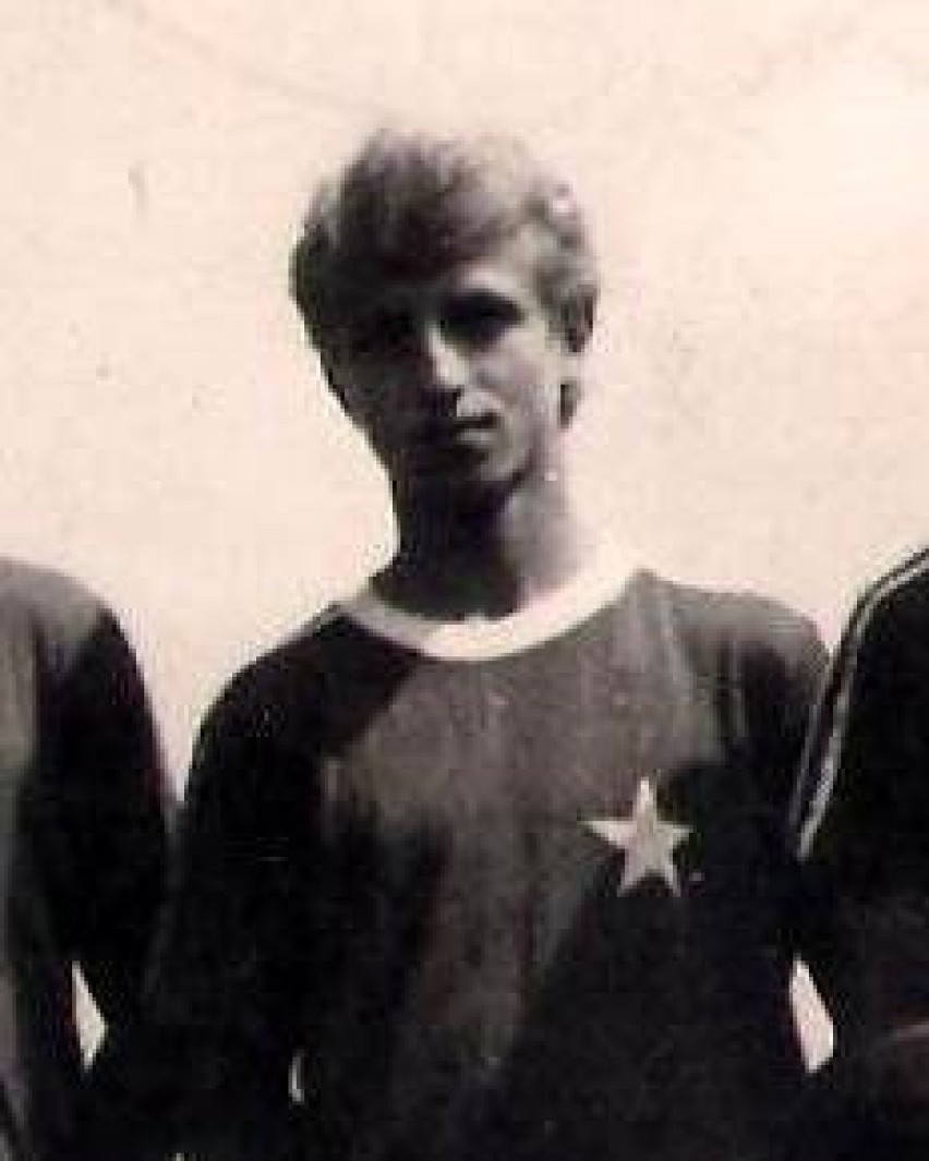 Robert Puchara jako piłkarz Wisły Kraków w 1981 roku